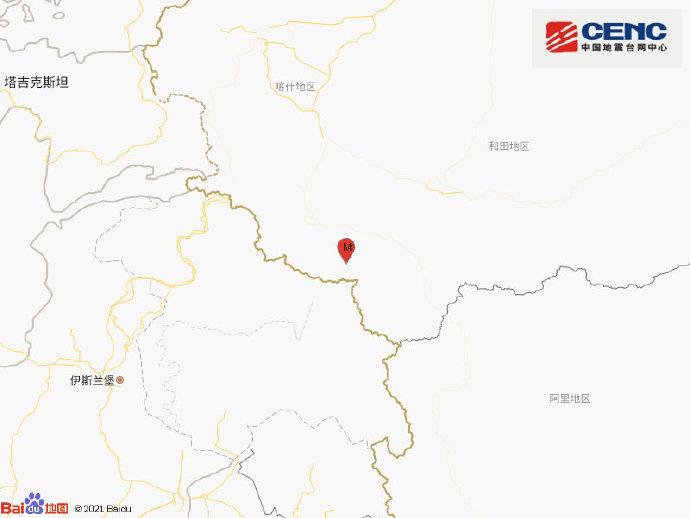 新疆皮山县发生3.1级地震 暂无人员伤亡报道