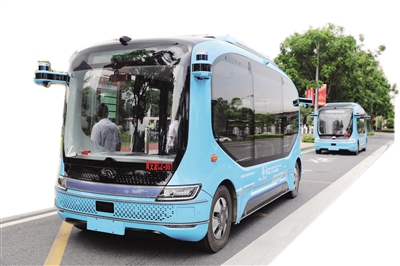 广州市民将可搭乘智能网联公交来往横沥站和4号线蕉门站