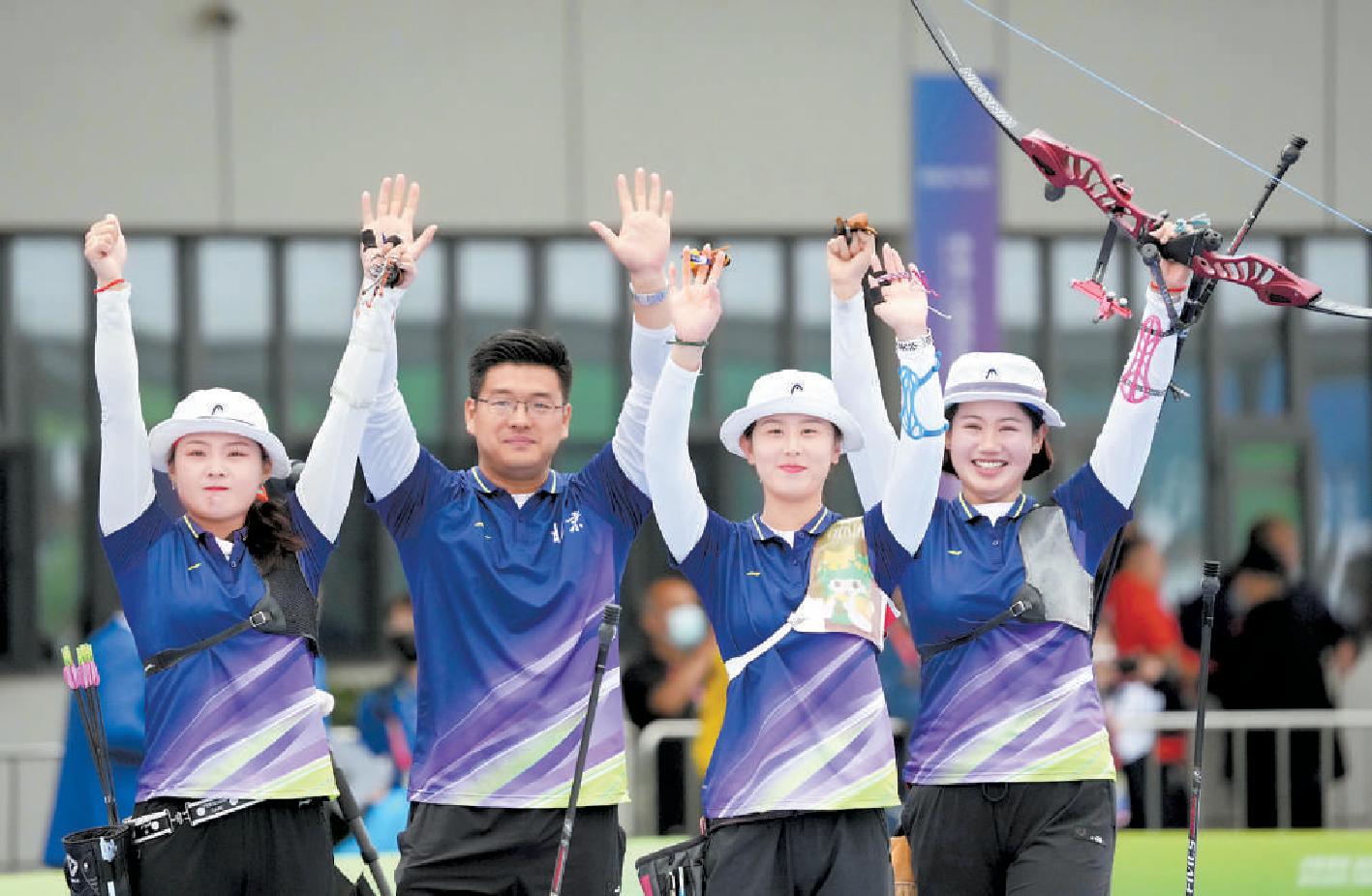 24年后 北京队再夺射箭反曲弓女子团体项目金牌
