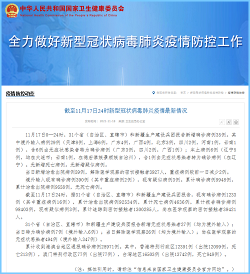 【31省新增35例确诊
 ,31省区市新增35例确诊】