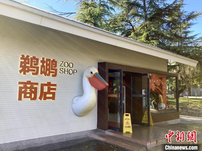 图为北京动物园鹈鹕商店。　徐婧 摄