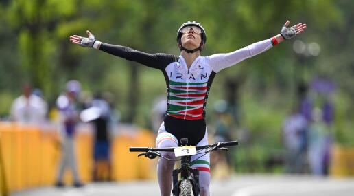 米久江夺得杭州亚运会山地自行车男子奥林匹克越野赛金牌