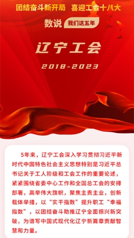 数说我们这五年·辽宁工会2018-2023