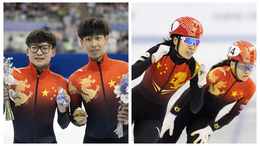 中国队包揽上海超级杯短道速滑男、女500米金牌
