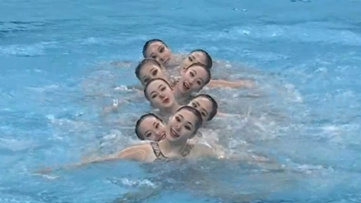中国队夺得杭州亚运会花样游泳集体项目金牌