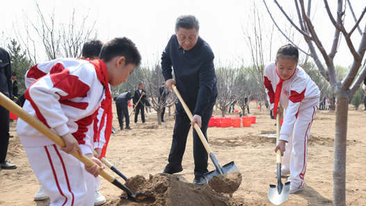 图集丨习近平等党和国家领导人参加首都义务植树活动