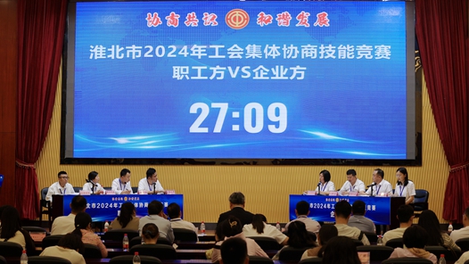 淮北市举办2024年工会集体协商技能竞赛活动