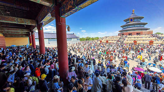  From January to April this year, inbound tourists in Beijing increased by 291% year on year