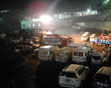 贵州惠水大冲煤矿事故致7人被困”