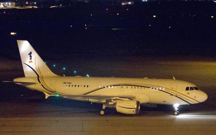 马来西亚总理纳吉布抵达澳大利亚珀斯”