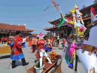 妈祖故里湄洲岛弘法祈求国泰民安”