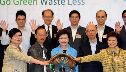 香港署理特首吁身体力行减废”