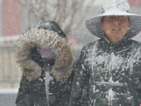 新疆巴里坤四月飞雪”