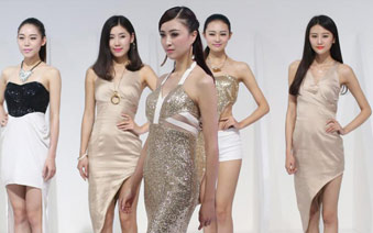 南京车展靓模当道”