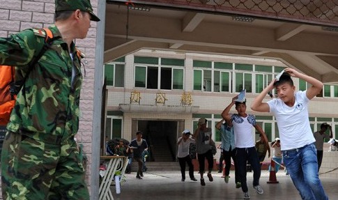 民防演练进安徽校园”