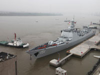 中俄海上联合军演开始海上实兵演习”