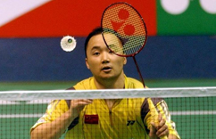 羽毛球运动员张军”