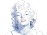 英艺术家用钉子制作名人肖像”