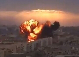 �������׸�21ս��ʧ��׹��ײ��Ԣ¥ ˲�䱬ը������(������ͼ)��