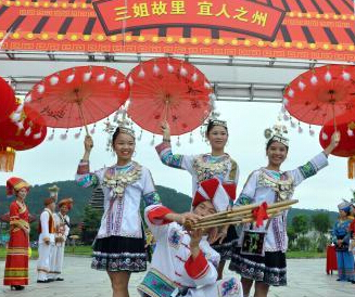 广西宜州推介“刘三姐”特色民俗吸引游客”