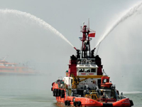 2014深圳海上综合应急演习在深港海域举行”