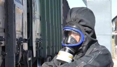 满洲里铁路口岸举行核与辐射突发事件应急处置演练”