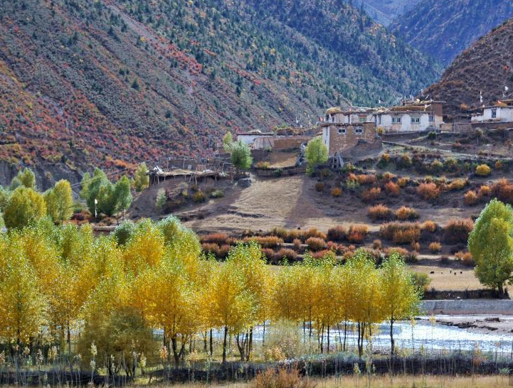 川藏线上的迷人秋色”