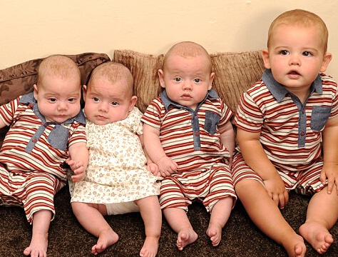 英国一女子9个月内两度做母亲”