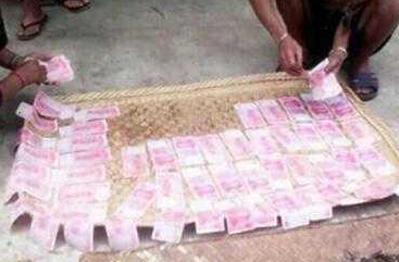 云南贫困村因百年茶树骤富 村民席地“晒钱””