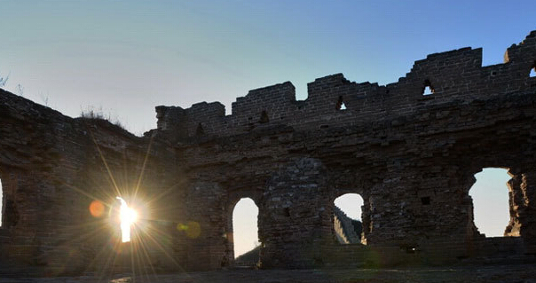 金山岭长城之冬 更容易被其特有气质震撼”