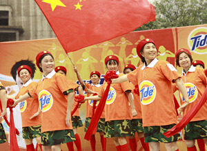 "汰渍秀领广场舞大赛"重庆站迎温柔天使护士”