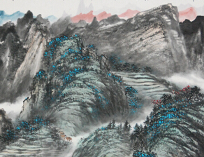 京郊蒲洼积翠图”