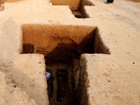 河南温县发现大型汉代墓葬群”