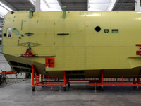 ȫ�����ˮ½���ܷɻ�AG600�󲿼��л����¼ܡ�