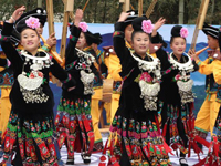 贵州雷山“吹”响全国芦笙大赛闹元旦”