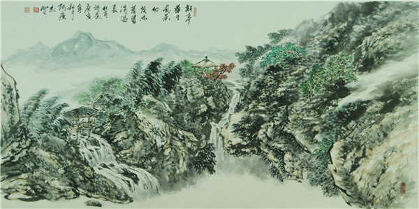 新亭举目风景切 茂林著书消渴长”