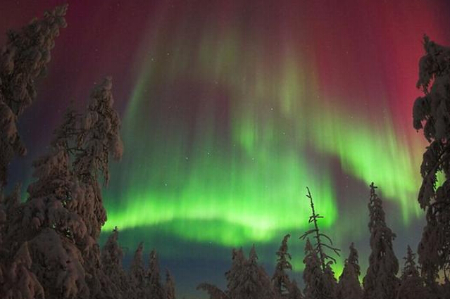 零下50℃严寒 西伯利亚现惊艳北极光”