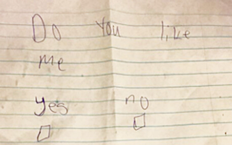 美11岁女孩对同学表白获回复:你还没认识你自己”