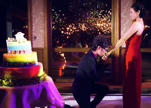 汪峰豪掷百万求婚 章子怡落泪点头同意”