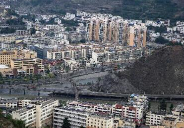 地震七年汶川今昔对比”