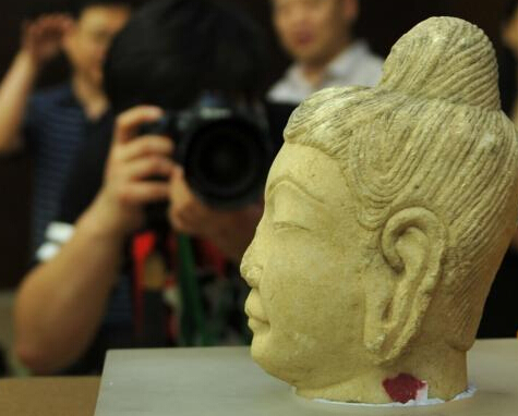 千年唐代白石佛首回归”