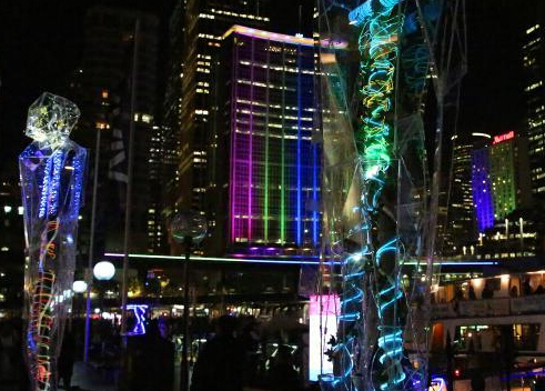 悉尼迎来灯光节”