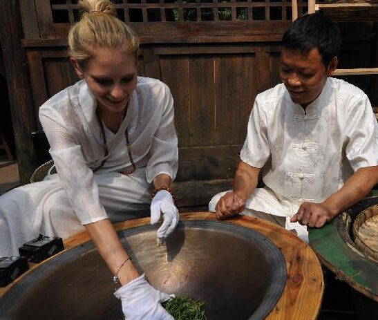 欧洲熊猫粉丝体验茶文化”