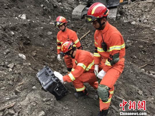 救援现场。四川省消防供图