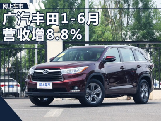广汽丰田1-6月营收增8.8% 净利润突破20亿元-图1