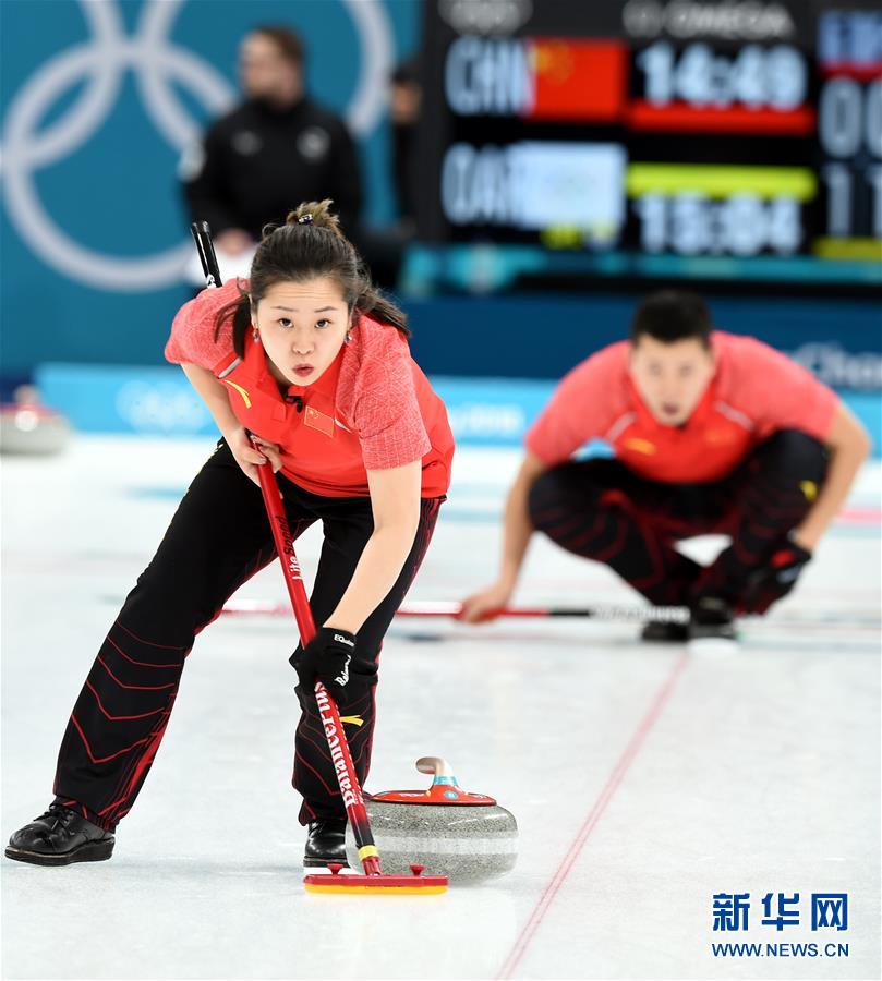 （冬奥会）（2）冰壶——混双：中国队负于俄奥运选手