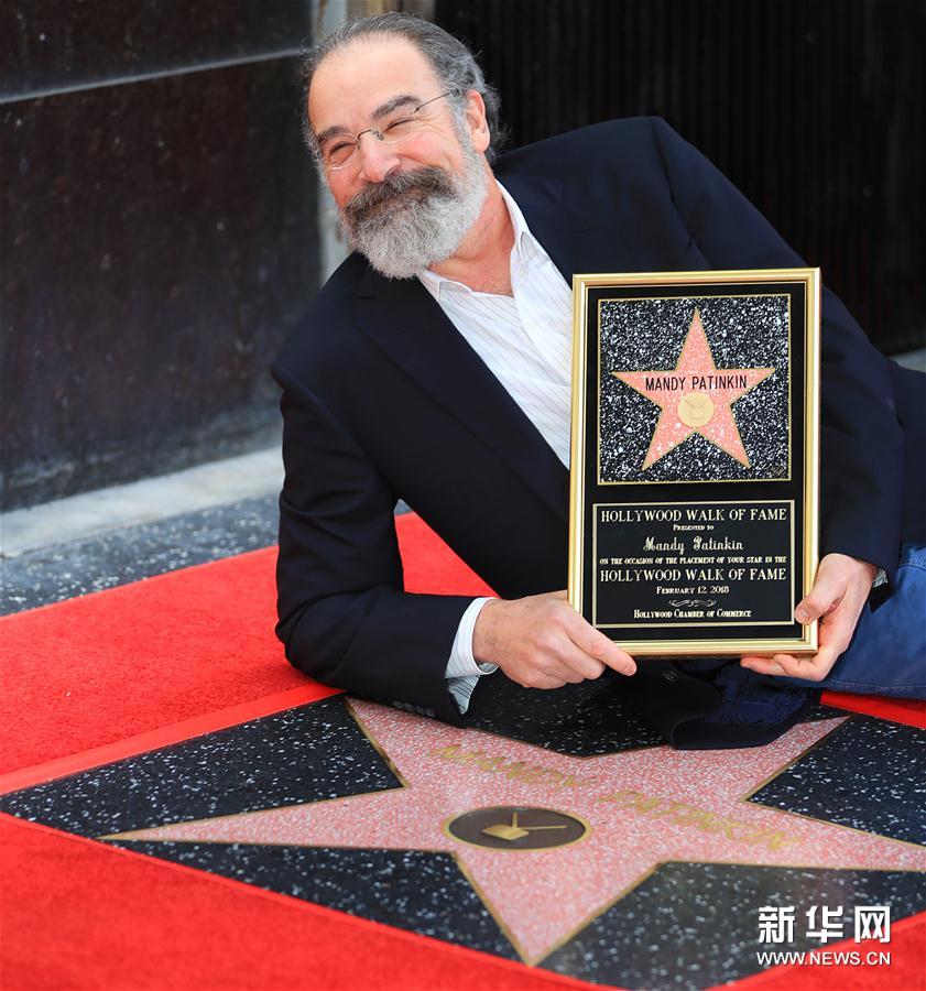 (新华视界)(2)曼迪·帕廷金添星好莱坞星光大道