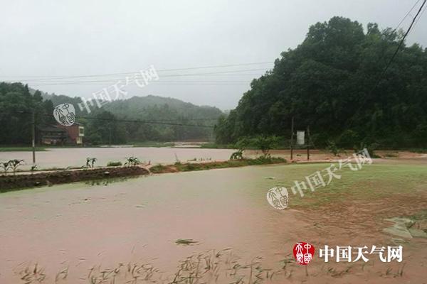 重庆市梁平区出现雷雨大风、短时强降水天气。截止22日09时,全区普降大到暴雨,局部大暴雨。暴雨造成部分农田被淹、农作物受损、低洼路段短时积水等灾情。_副本.jpg