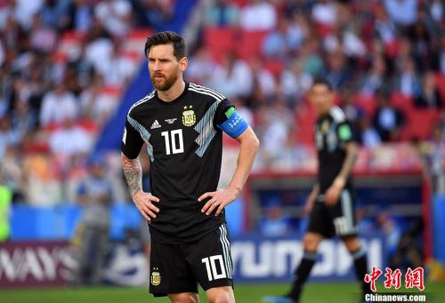 梅西赛后难掩失落。 <a target='_blank' href='http://www.chinanews.com/'>中新社</a>记者 毛建军 摄