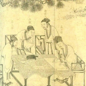 宋李公麟《西园雅集图》(局部)